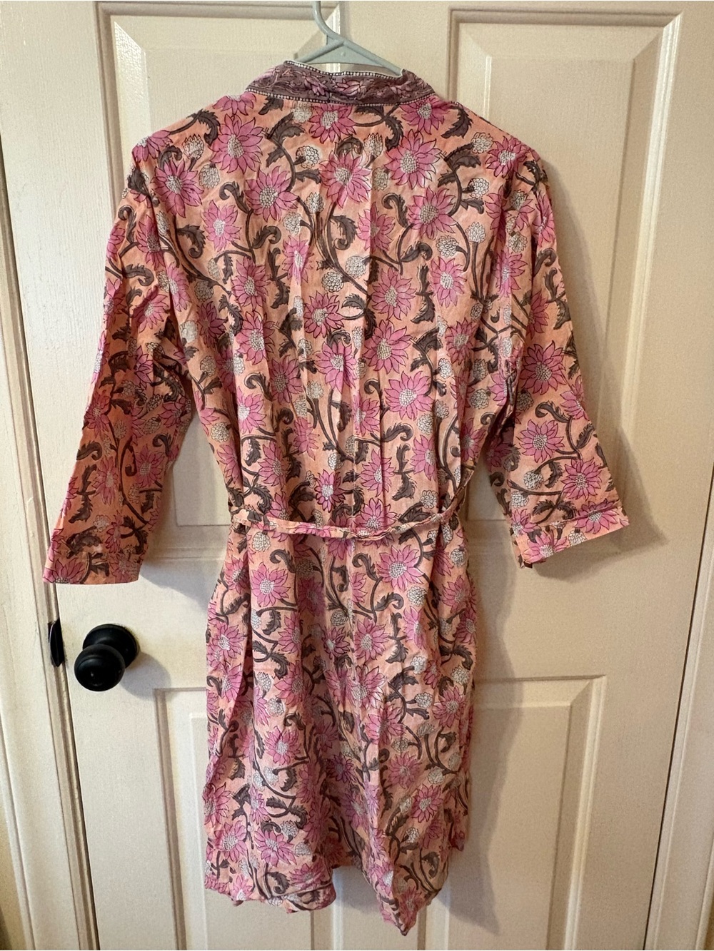 Handmade Cotton Kimono Robe - Picture 6 of 8